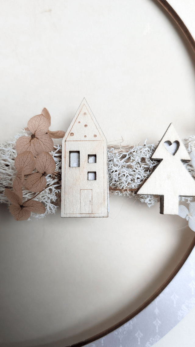 Couronne de Noël en bois