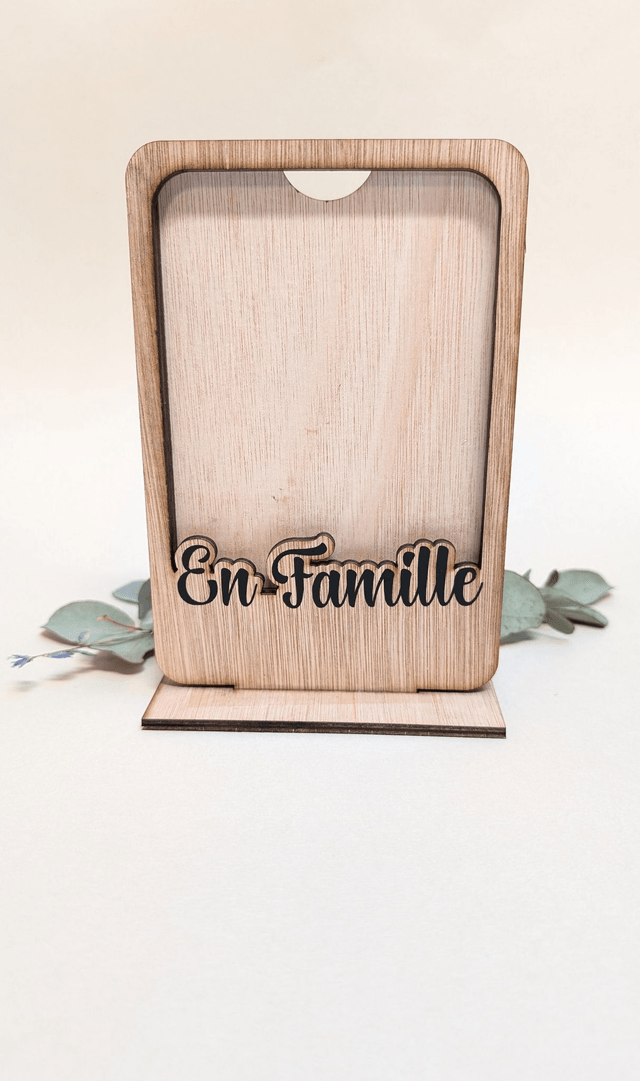 Cadre photo en bois  Personnalisable