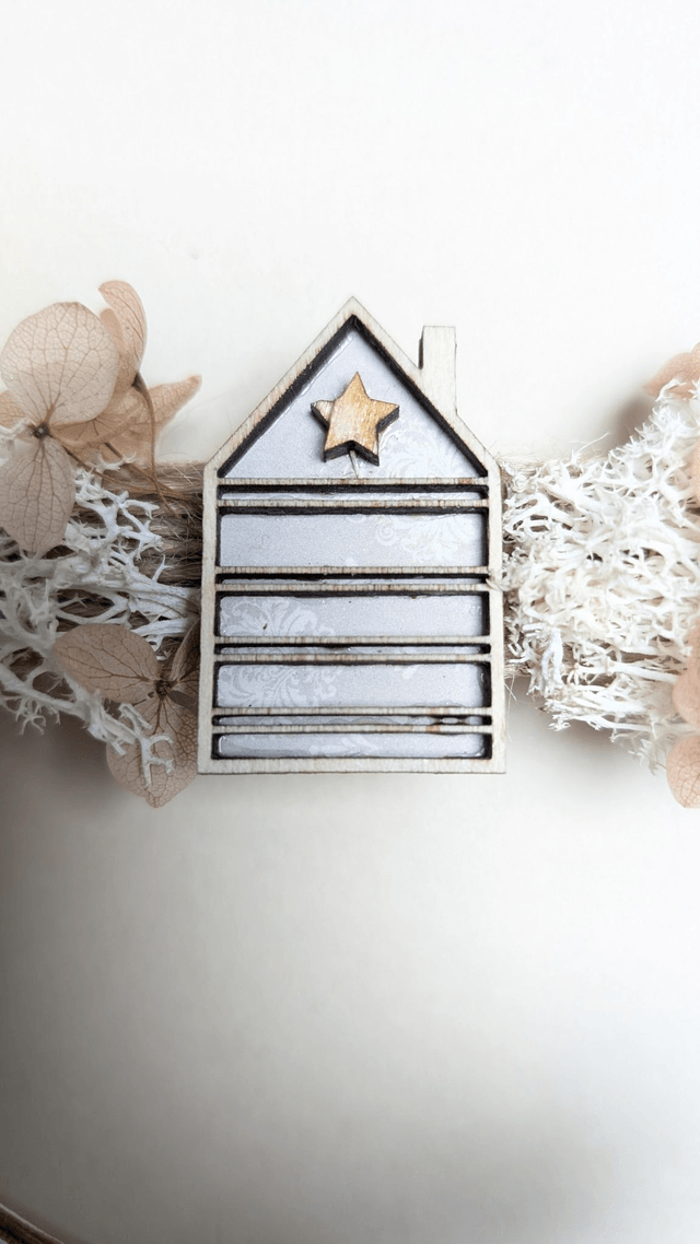 Couronne de Noël en bois