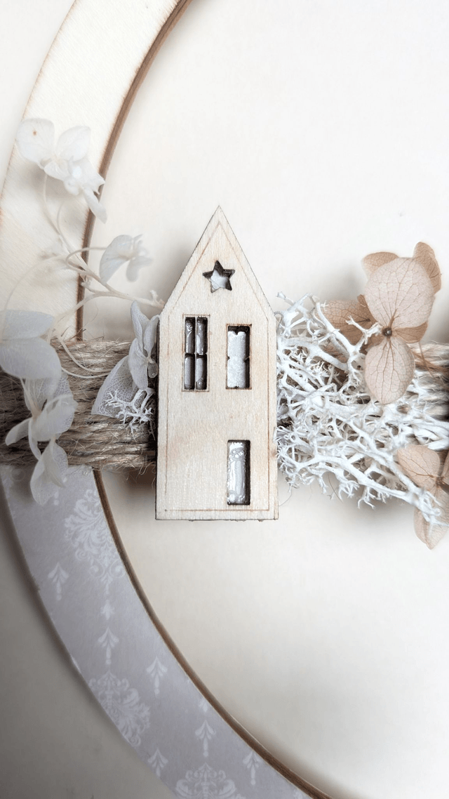 Couronne de Noël en bois
