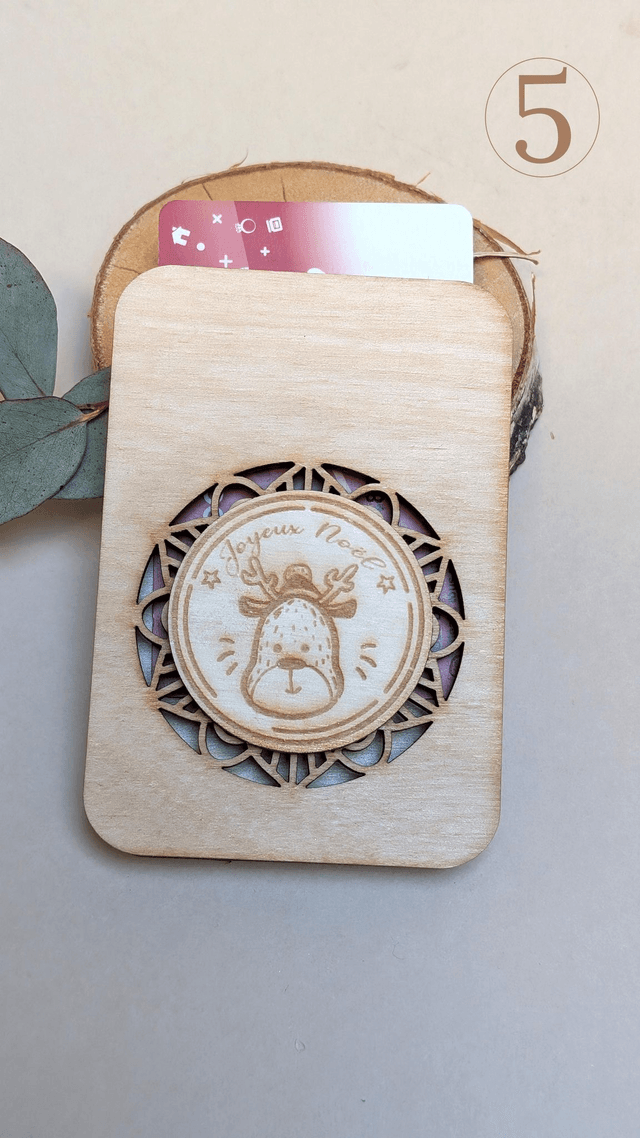 Support de carte cadeau (5 versions différentes)
